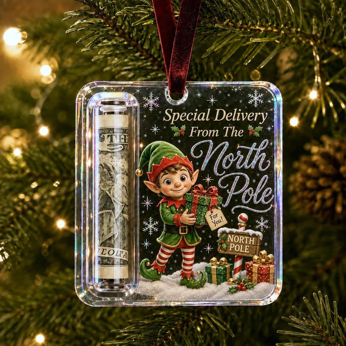 🔥Dernier jour pour profiter de remises exceptionnelles ! – ✨🎄Ornement porte-cadeau de Noël